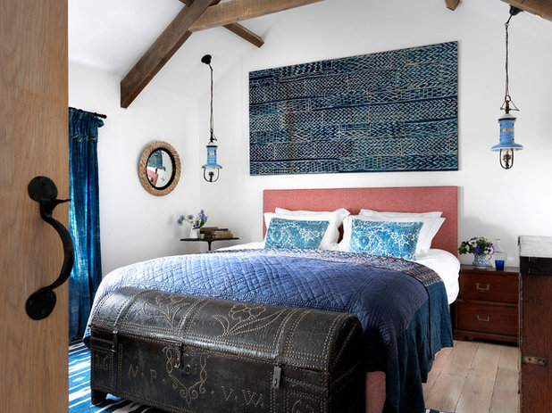 Mediterranean Bedroom by Marion Lichtig Ltd