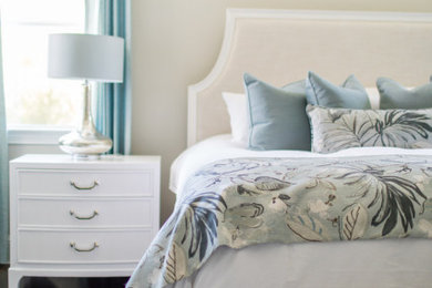 Inspiration for a large transitional bedroom remodel in Dallas