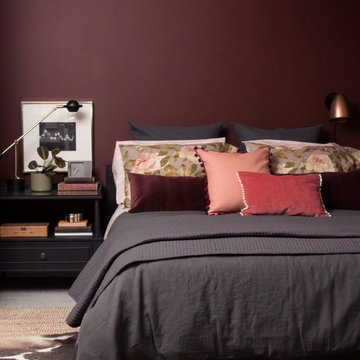Cozy Oxblood Bedroom Makeover
