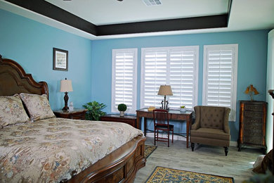 Example of an arts and crafts bedroom design in Miami