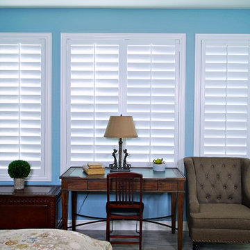 Craftsman Homestead-Polywood Shutters: Bright White; 3.5" Lovers