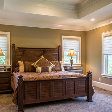 Craftsman Master Bedroom - Hunter Douglas Window Treatments