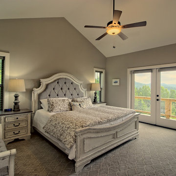 Craftsman Mountain Home: Master Bedroom