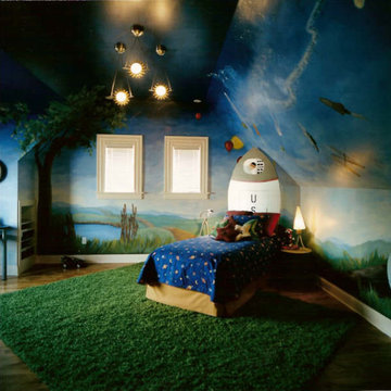 Crocus Hill, MN. Boy's Bedroom, Space Theme