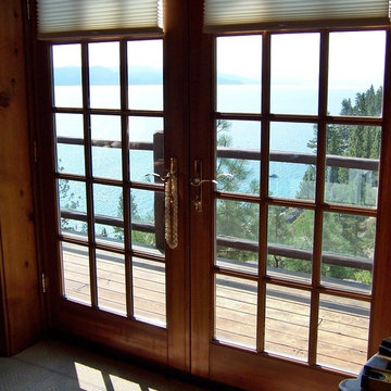 Crystal Bay Nevada -  Hunter Douglas silhouette shades and honeycomb shades