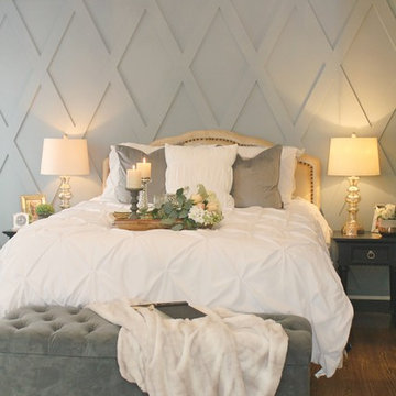 Custom Bedroom Woodwork Wall