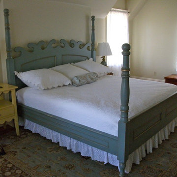 custom built and painted bed