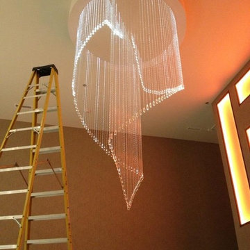 Custom Fiber Optic Chandelier