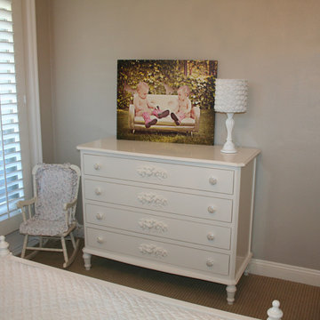 Custom handcrafted bedroom furniture, girls room, French Country Design, white