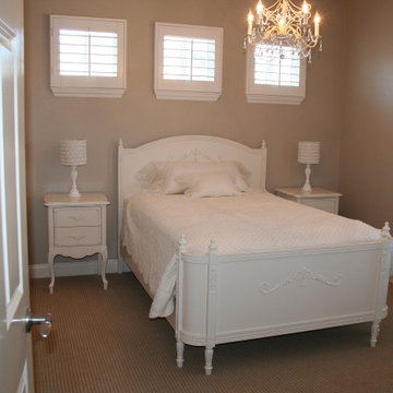 Custom handcrafted bedroom furniture, girls room, French Country Design, white