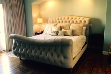 Custom Leather Upholstered Headboard/Footboard