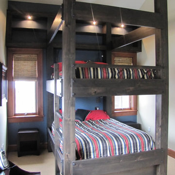 Custom Queen over Queen Bunk Bed