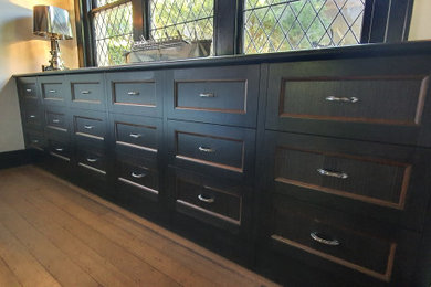 Custom Stained Solid Timber Drawers + Wardrobe