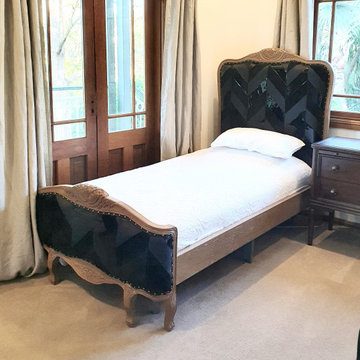 Custom Upholstered French Bed