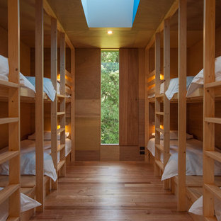 This is an example of a contemporary bedroom in Hobart.