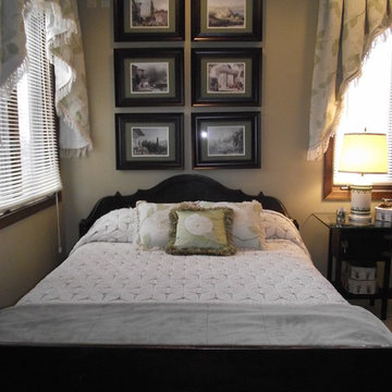 Decorating a guest room with inspiration coming from a  crocheted bed covering