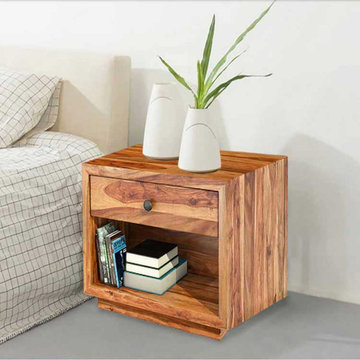 Delaware Solid Wood Nightstand End Table