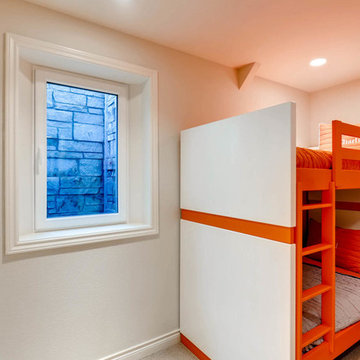 Denver basement remodeled bedroom