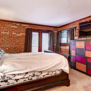 Denver Main Floor Bedroom with Brick Wall