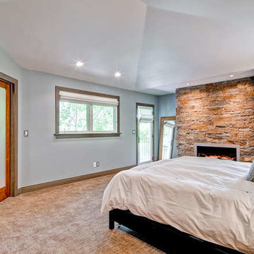 Denver Master Bedroom with Fireplace