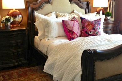 ヒューストンにあるトラディショナルスタイルのおしゃれな寝室