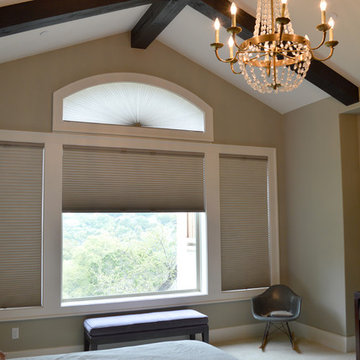 Designer Roller and Cellular Shades in a Modern Home