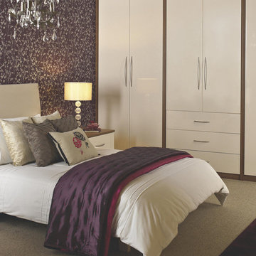 Designer Vanilla Gloss Modular Bedroom Furniture