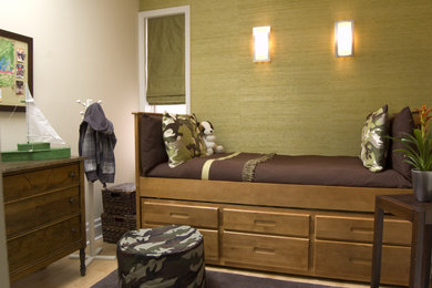 トロントにあるコンテンポラリースタイルのおしゃれな寝室のレイアウト