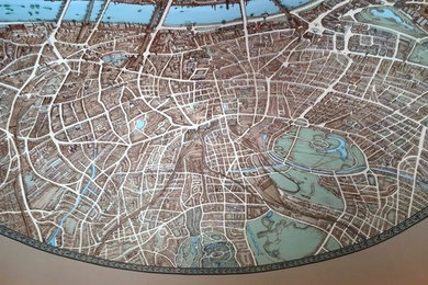 Dome Mural: Map of 19th C. London