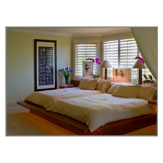 Double queen beds for an old married couple - Contemporary - Bedroom - Los  Angeles - by Tracy Murdock Allied ASID | Houzz