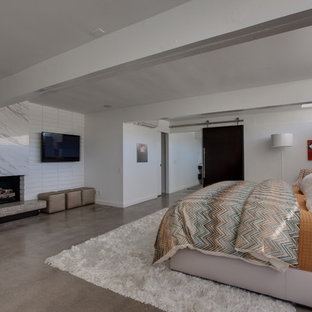 Trendy bedroom photo in Orange County