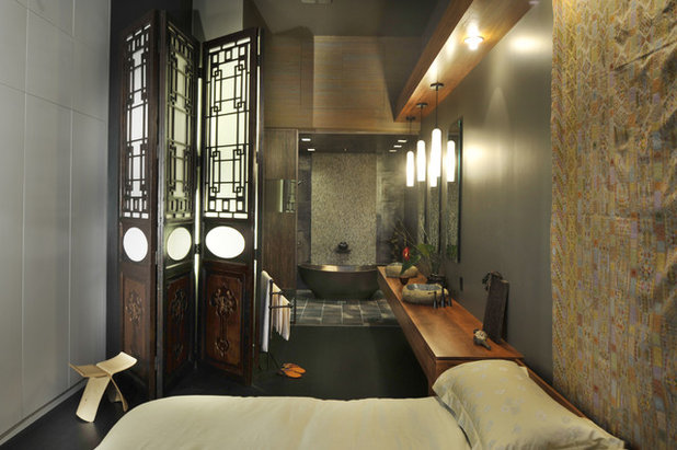 Contemporary Bedroom by Amelie de Gaulle Interiors