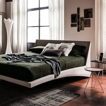 Dylan Leather Bed by Cattelan Italia