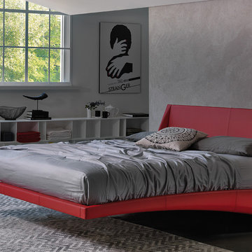 Dylan Leather Bed by Cattelan Italia