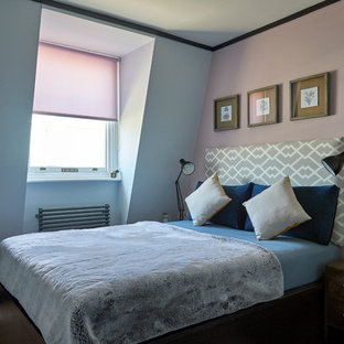 Photo of a contemporary bedroom in London.