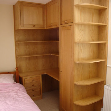 Easingwold built in wardrobe with integrated desk