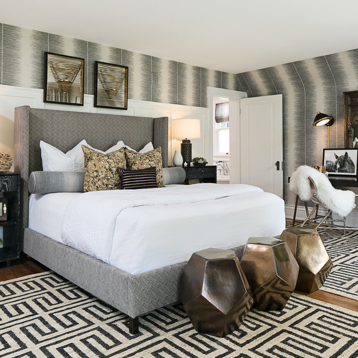 Black White Gold Bedrooms - Photos & Ideas | Houzz