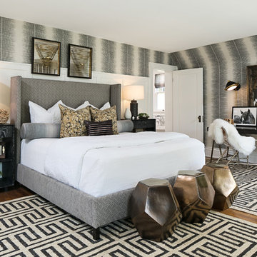 East Side Master Suite, Black, White, and Gold