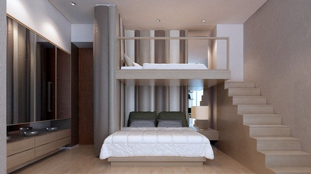 Minimalistisch Schlafzimmer by 10x10 design