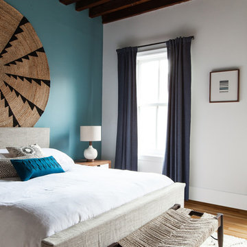 Elegant Loft with Colored Accents