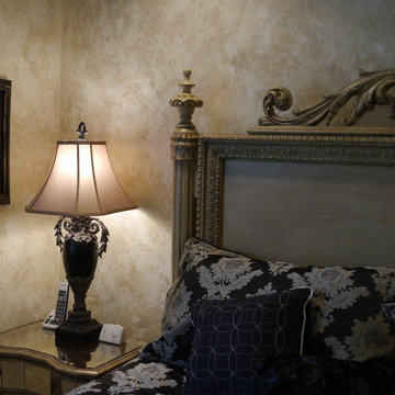 Elegant Master Suite in Venetian Plaster and Glazed finishes