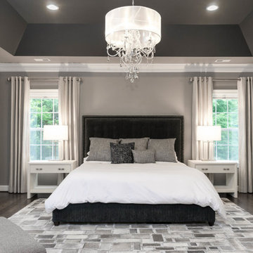 Elegant Shades of Gray Master Bedroom