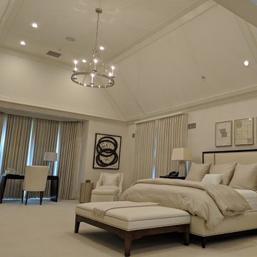 Elegant White Master Bedroom Suite