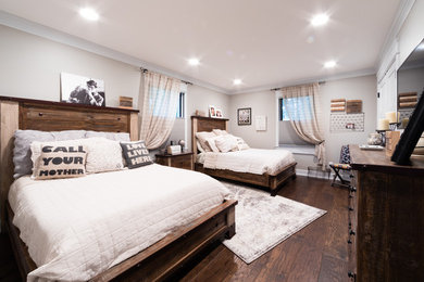 Example of a cottage bedroom design in Indianapolis