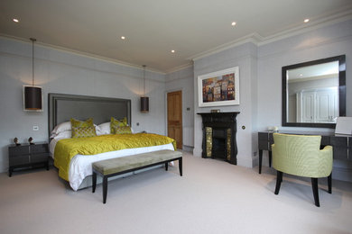 Photo of a modern bedroom in Essex.