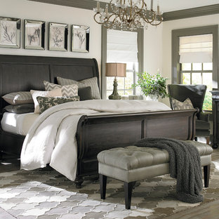 Inspiration for a contemporary bedroom remodel in Raleigh