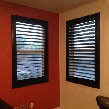 Espresso Stained Basswood Shutters