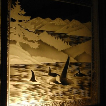 Etched /Sandblasted Glass Doors,Windows and Privacy Glass