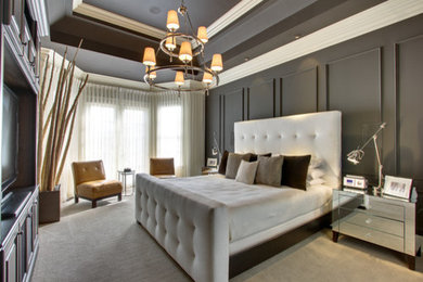 Inspiration for a contemporary bedroom remodel in Toronto