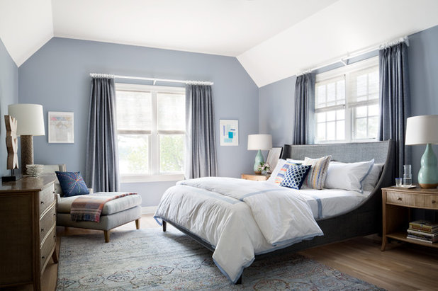 Transitional Bedroom by Stone Creek Builders